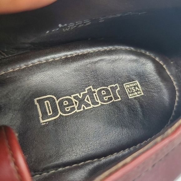 Vintage Dexter Brown Leather Derby Plain toe Oxfords Size 10 EEE Shoes main image 12